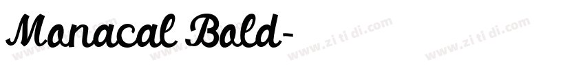 Monacal Bold字体转换